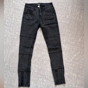 Urban Outfitters BDG Dark Grey Moto Ankle Jeans